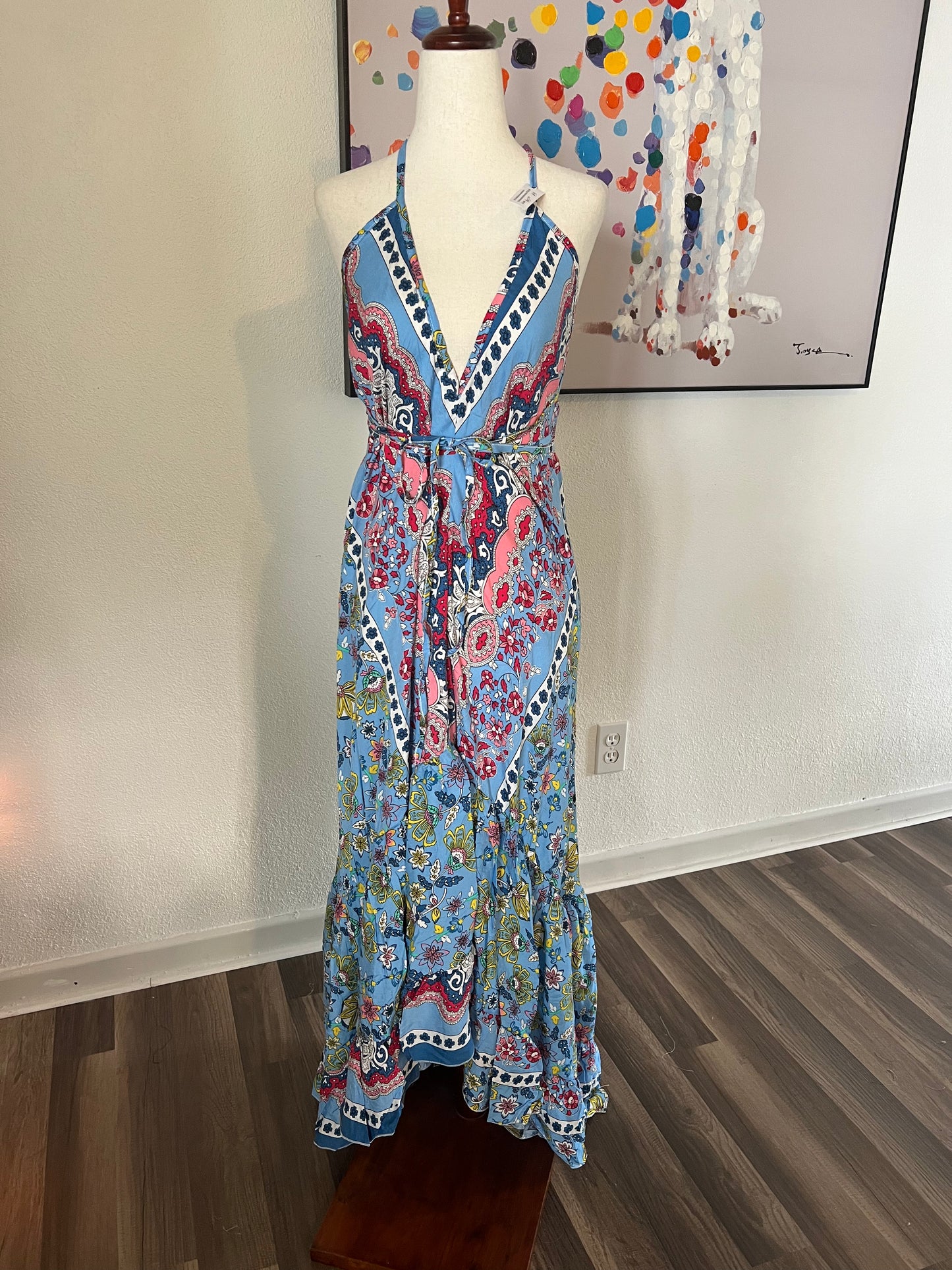 Divine Long Ruffle Dress