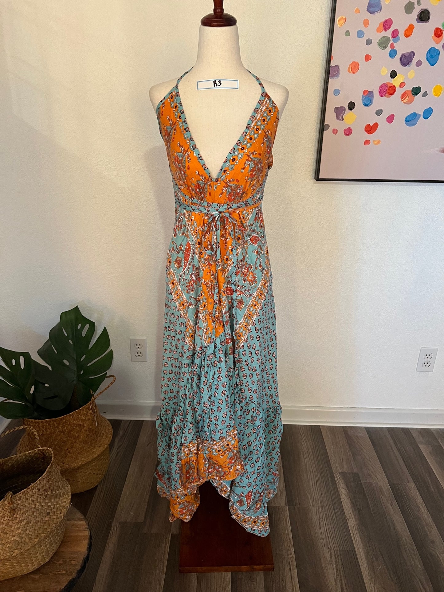 Divine Long Ruffle Dress