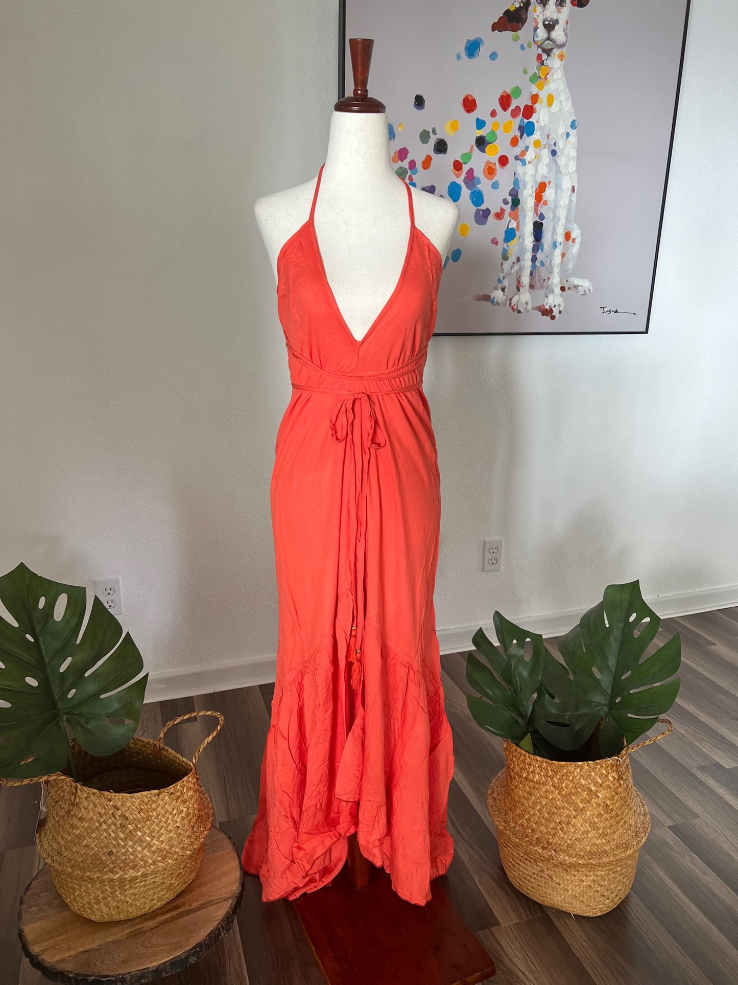 Divine Ruffle Dress Solid Collection