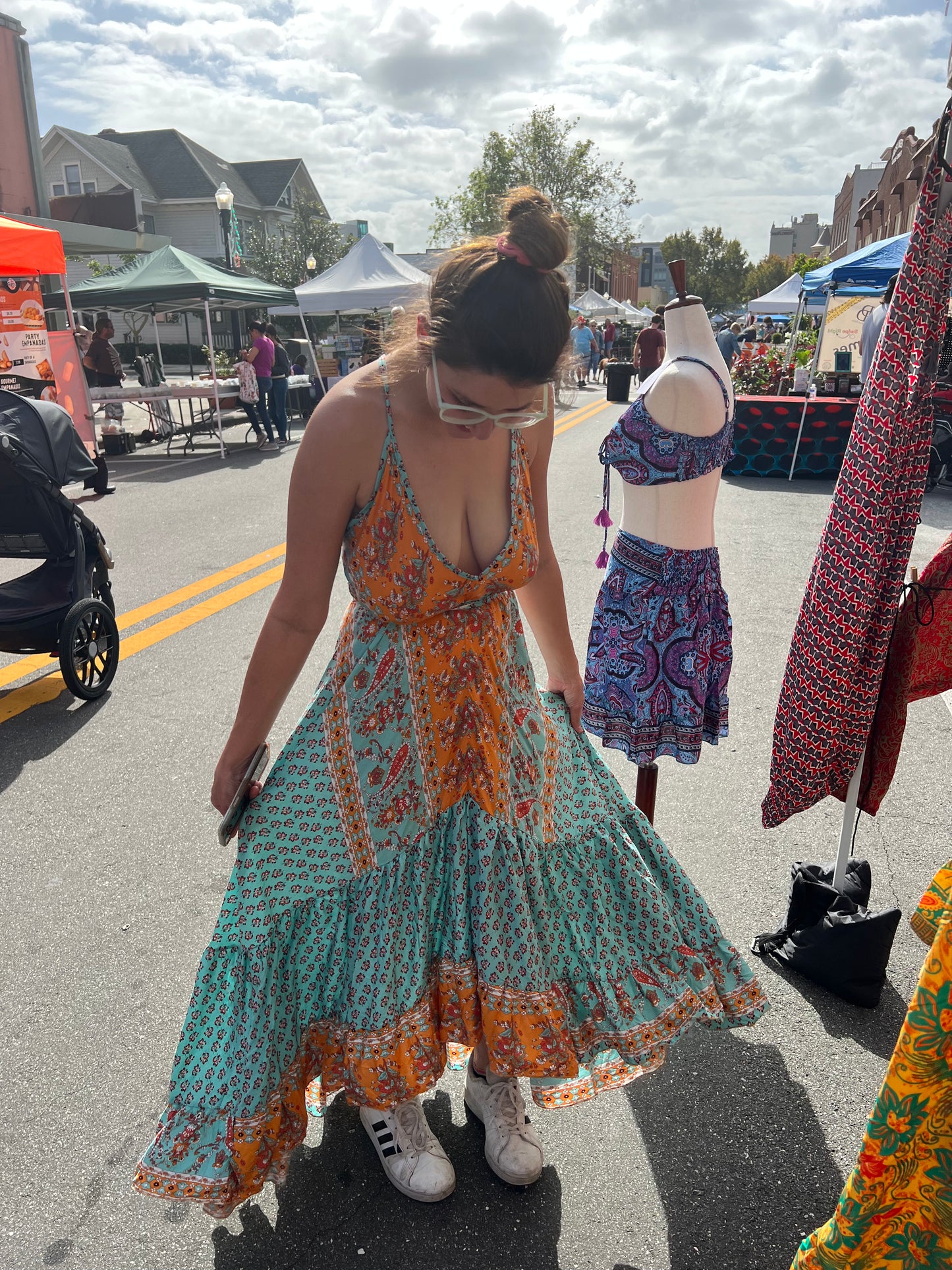 Divine Long Ruffle Dress