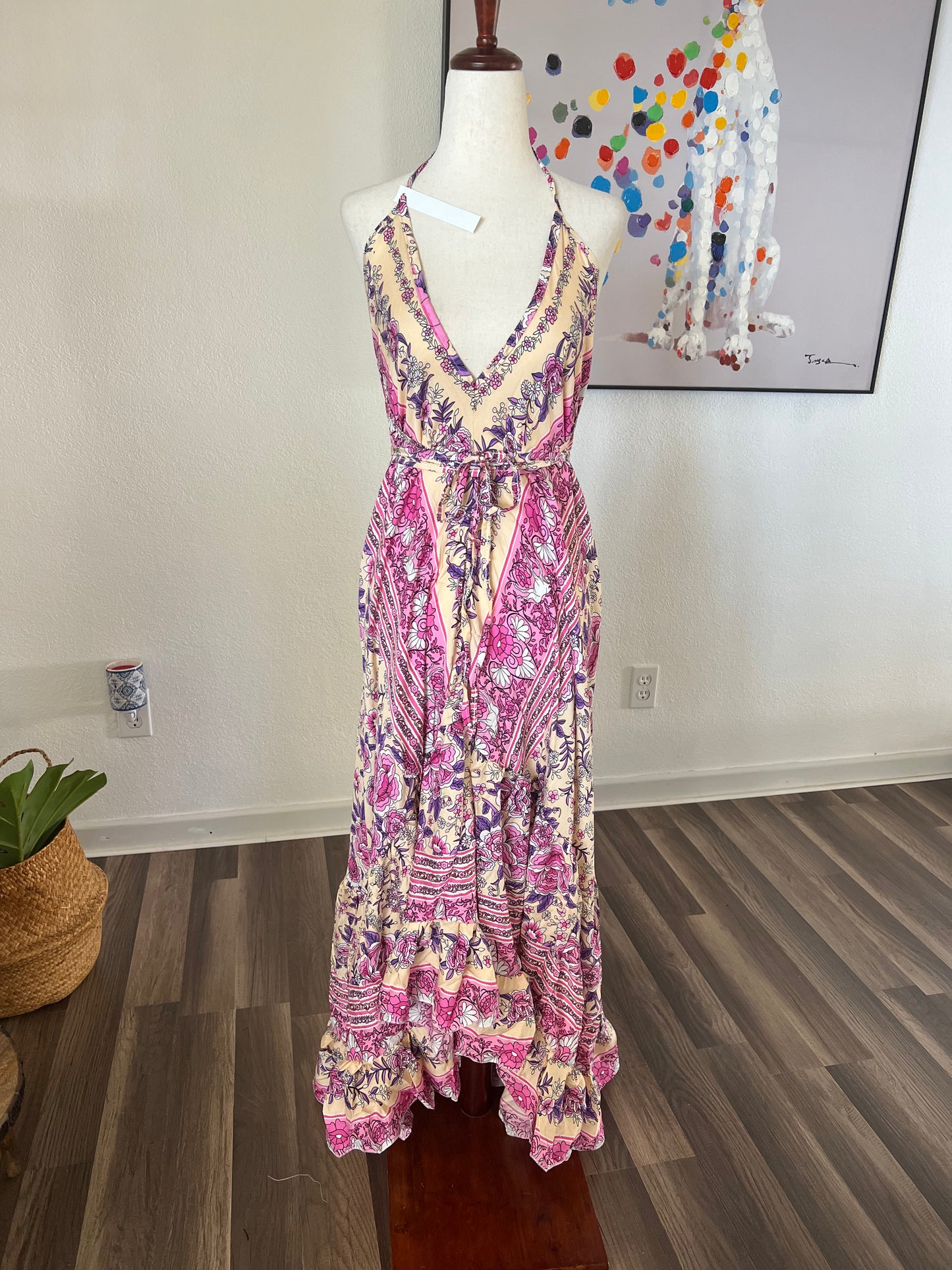 Divine Long Ruffle Dress