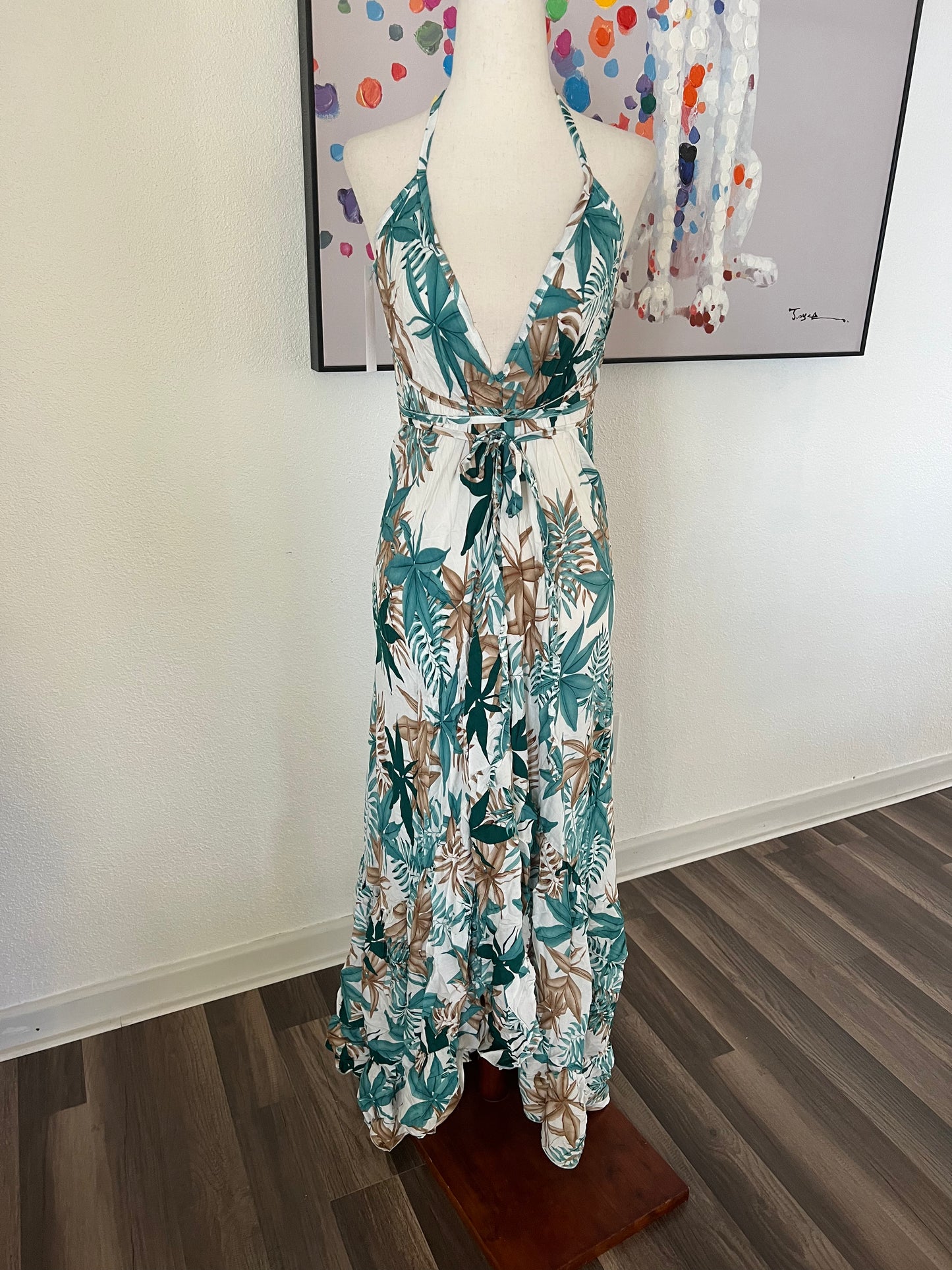 Divine Long Ruffle Dress