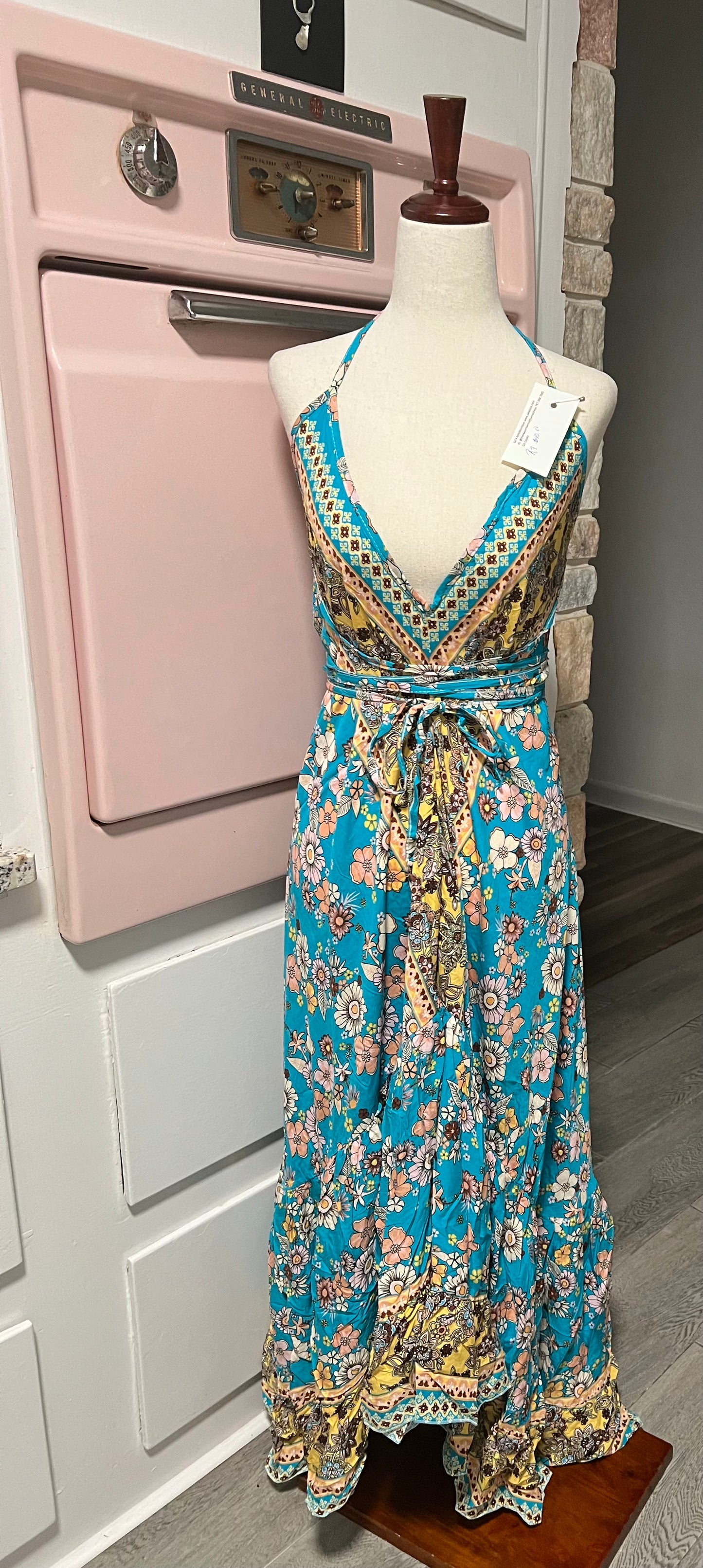 Divine Long Ruffle Dress