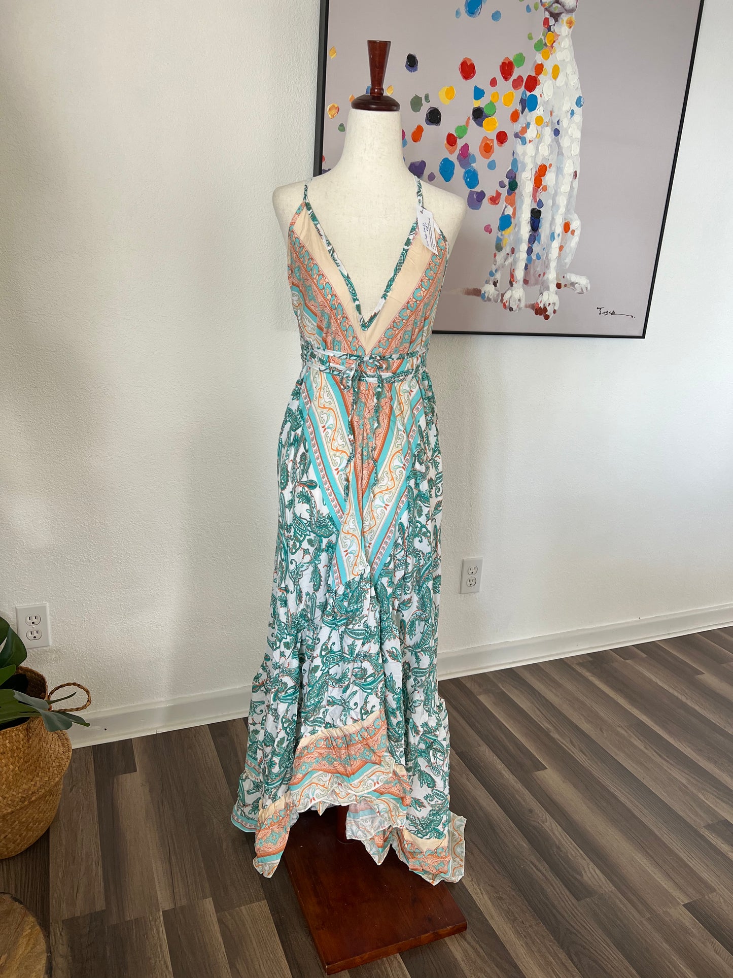 Divine Long Ruffle Dress