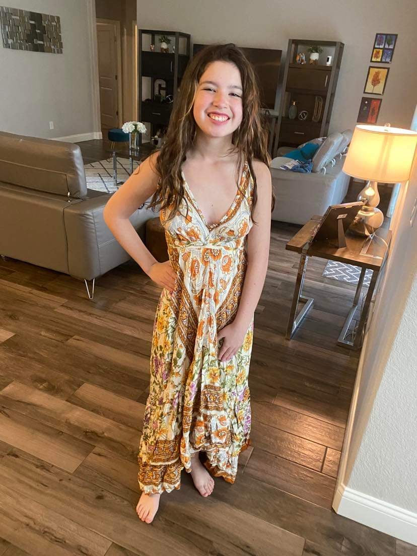 Divine Long Ruffle Dress