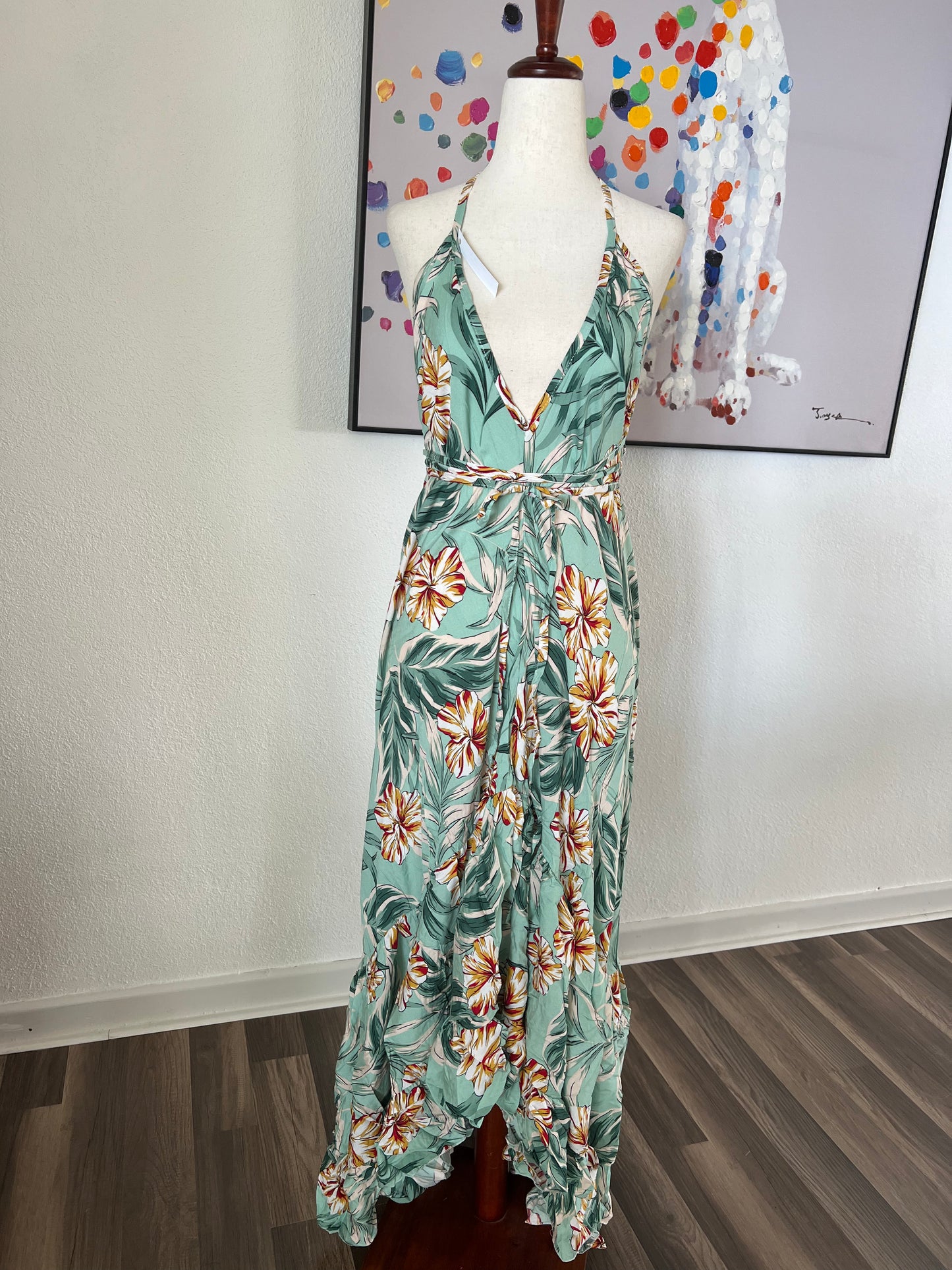 Divine Long Ruffle Dress