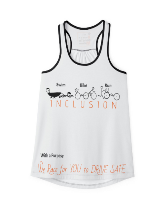 Swim Bike Run with a Purpose Womens Sports Tank Top- SuperMI