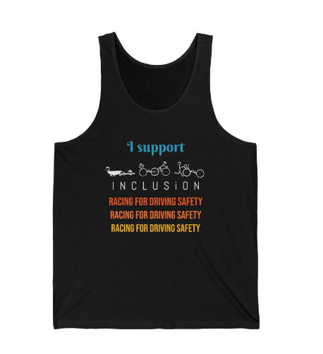 I Support Inclusion Unisex Jersey Tank Top -SuperMI