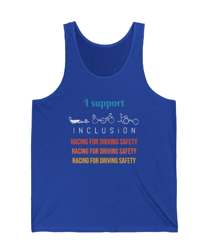 I Support Inclusion Unisex Jersey Tank Top -SuperMI