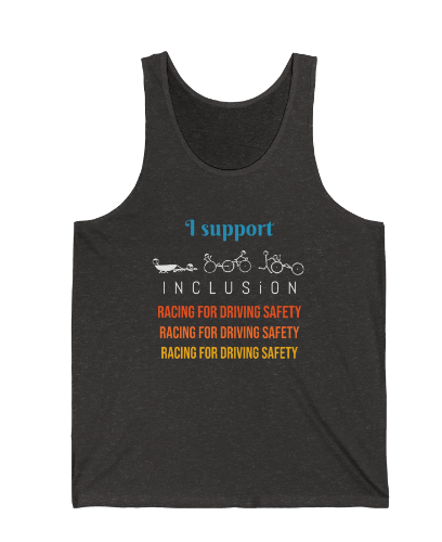 I Support Inclusion Unisex Jersey Tank Top -SuperMI