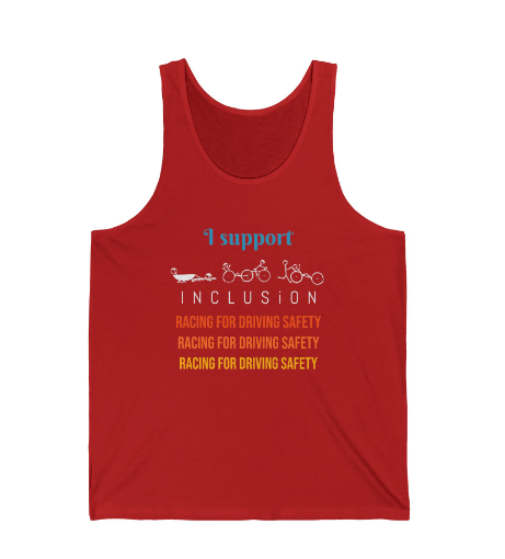 I Support Inclusion Unisex Jersey Tank Top -SuperMI